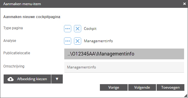App_Analyse opnemen in menu InSite - toevoegen