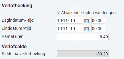 Ins_Verlofaanvragen InSite (ESS) (vastleggen)