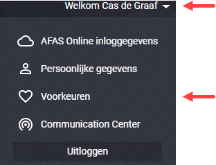 Ins_Gebruikerstaal vastleggen - Mijn voorkeuren