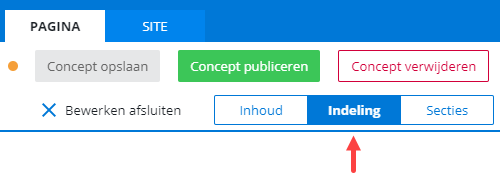 Out_Eigenschappen pagina openen