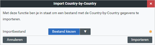 Tax_Country-by-Country gegevens importeren